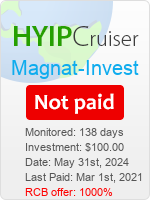 Magnat-Invest details image on Hyip Cruiser