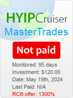 MasterTrades details image on Hyip Cruiser