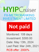 Fx-MetroBanking.com details image on Hyip Cruiser