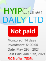 DAILY LTD details image on Hyip Cruiser