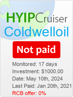 Coldwelloil details image on Hyip Cruiser