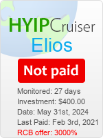 Elios details image on Hyip Cruiser
