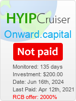 Onward.capital details image on Hyip Cruiser