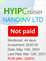 NanoInv.org details image on Hyip Cruiser