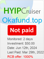 Okafund details image on Hyip Cruiser
