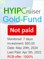 Gold-fund.cfd details image on Hyip Cruiser