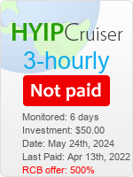 3-Hourly details image on Hyip Cruiser