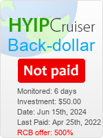 Back-dollar.sbs details image on Hyip Cruiser