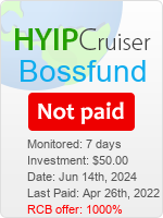 Bossfund details image on Hyip Cruiser