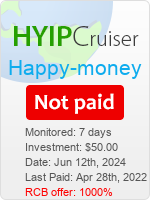 Happy-money.cfd details image on Hyip Cruiser