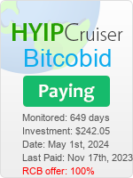BitcoBid Limited details image on Hyip Cruiser