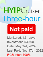 Three-Hour details image on Hyip Cruiser