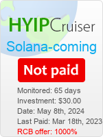 Solana-coming details image on Hyip Cruiser